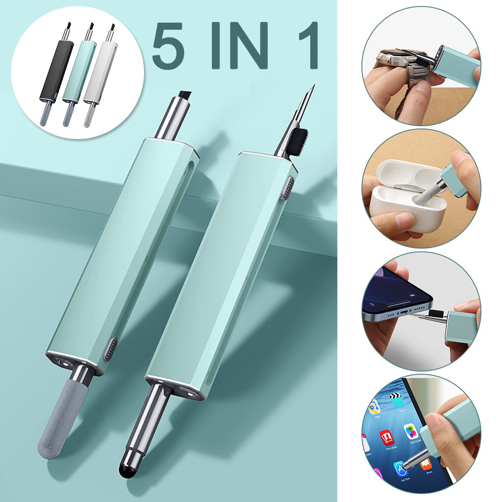 5 In 1 Wireless Earphone Clean Brush For Apples Airpods 1&2&3 Keyboard Earbud Case Multifunctional Cleaning Pen Cleaner Tools